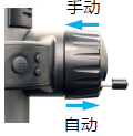 測量托架移動手輪可選手動或自動測量模式