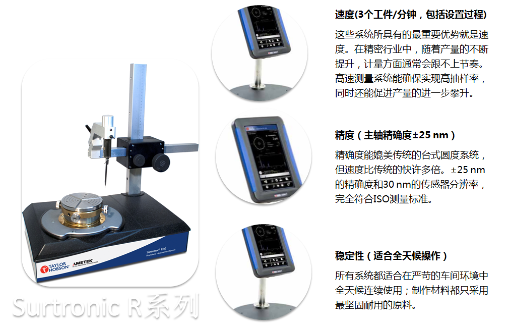 Surtronic R系列圓度系統(tǒng)得特點(diǎn)