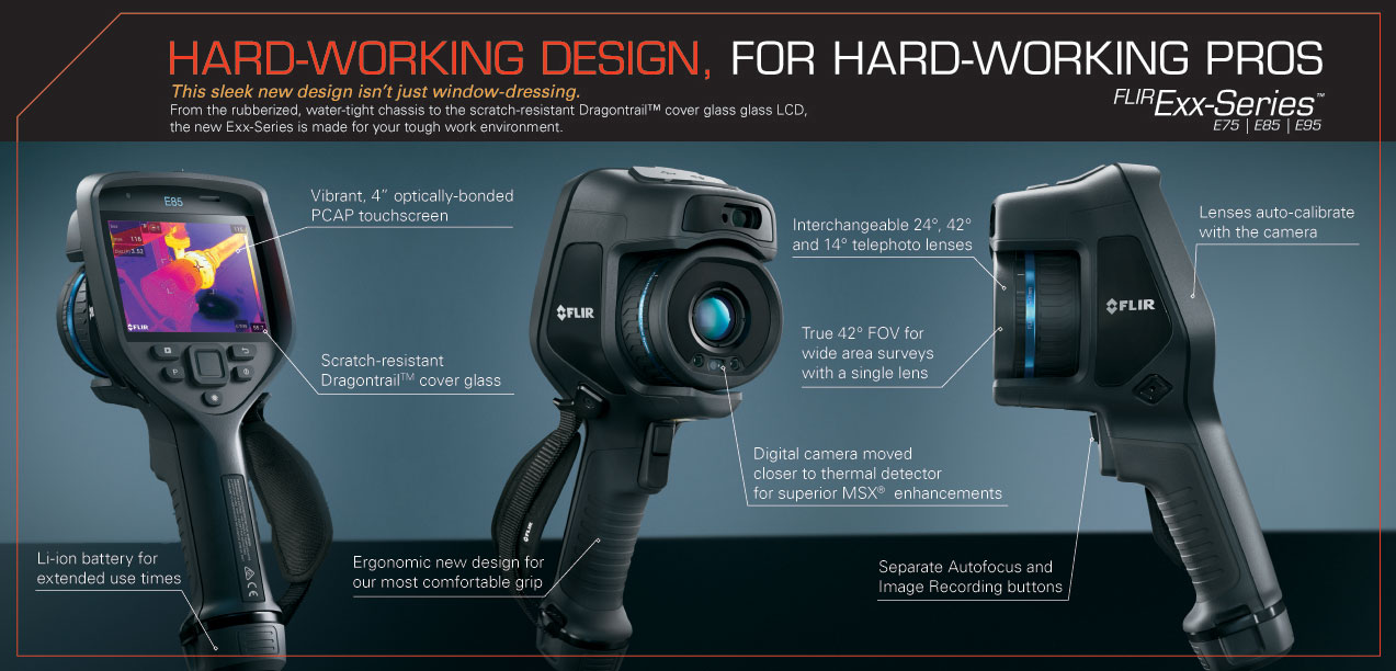 Hard working design of FLIR E75 Infrared Camera