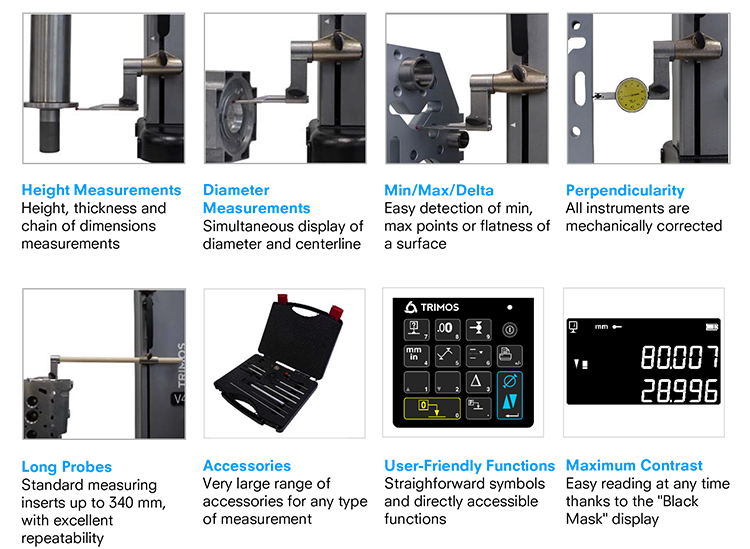 Application Examples of Trimos V4 Digital Altimeter for geometry measurement