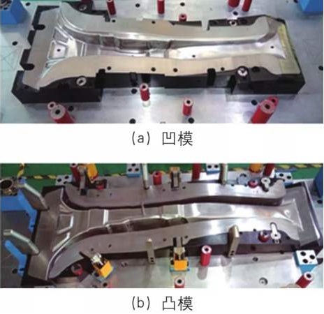 B柱加強板熱沖壓模具圖