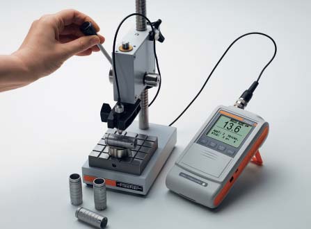 Sample holder and Test Stand of DeltaScope FMP30 Coating thickness Gauge